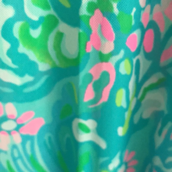 NWT Lilly Pulitzer XL Camellia Coverup in Aqua blue vista - Picture 7 of 10